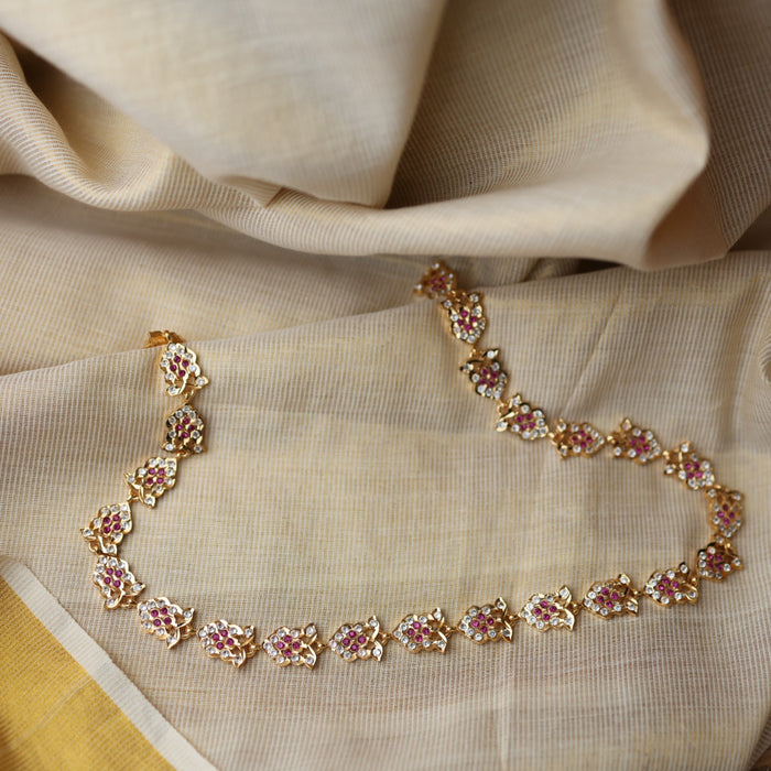 Heritage gold ruby white waistchain HW100577