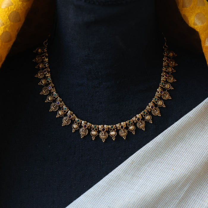 Antique temple design simple necklace necklace with earrings TTS5621