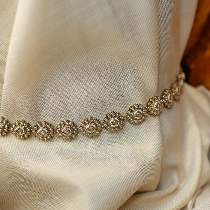 Trendy stone and pearl design waistchain TW106602