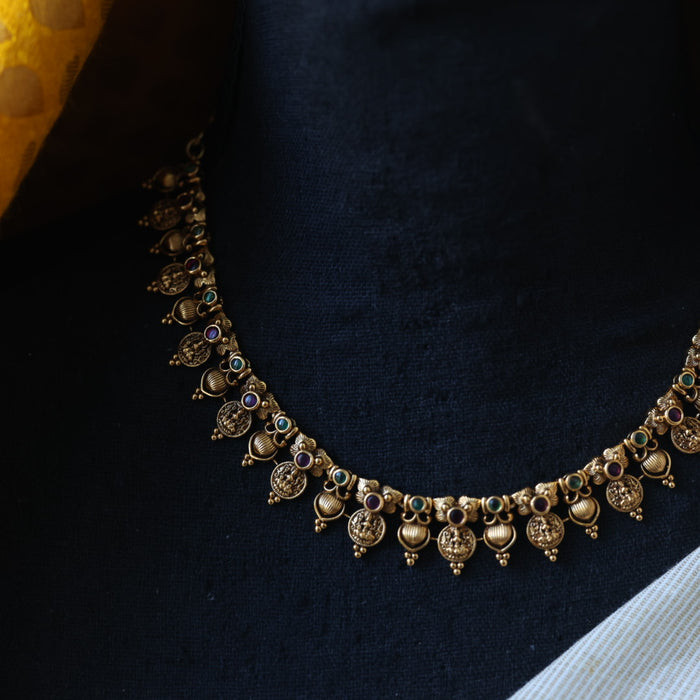 Antique temple design simple necklace necklace with earrings TTS5621