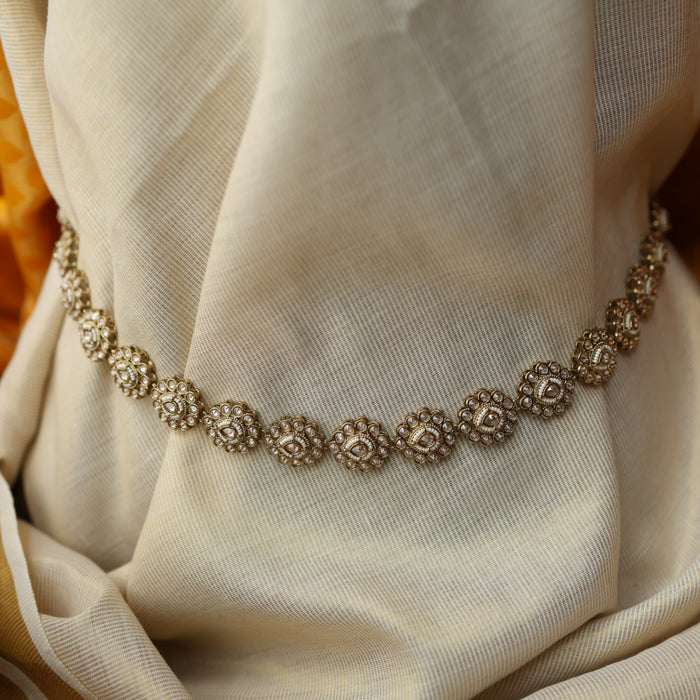 Trendy stone and pearl design waistchain TW106602