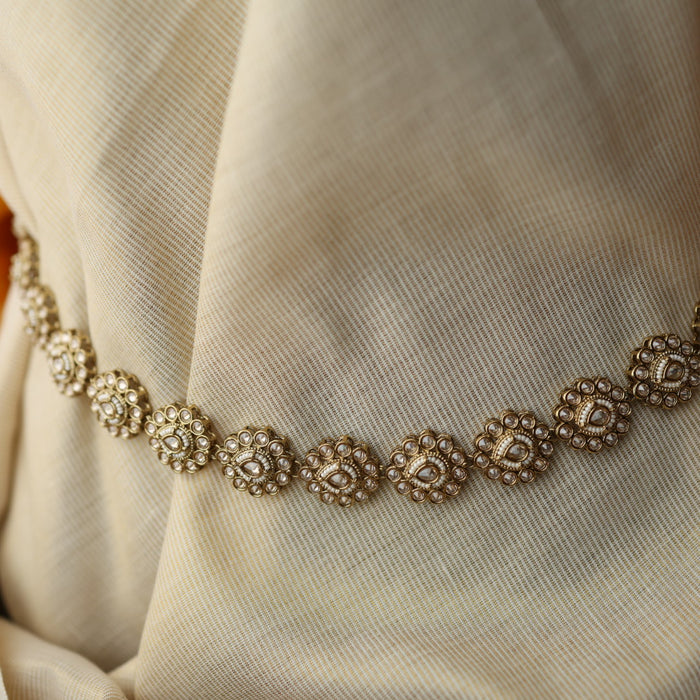 Trendy stone and pearl design waistchain TW106602