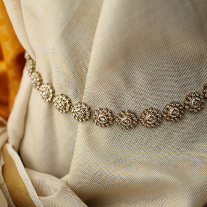 Trendy stone and pearl design waistchain TW106602