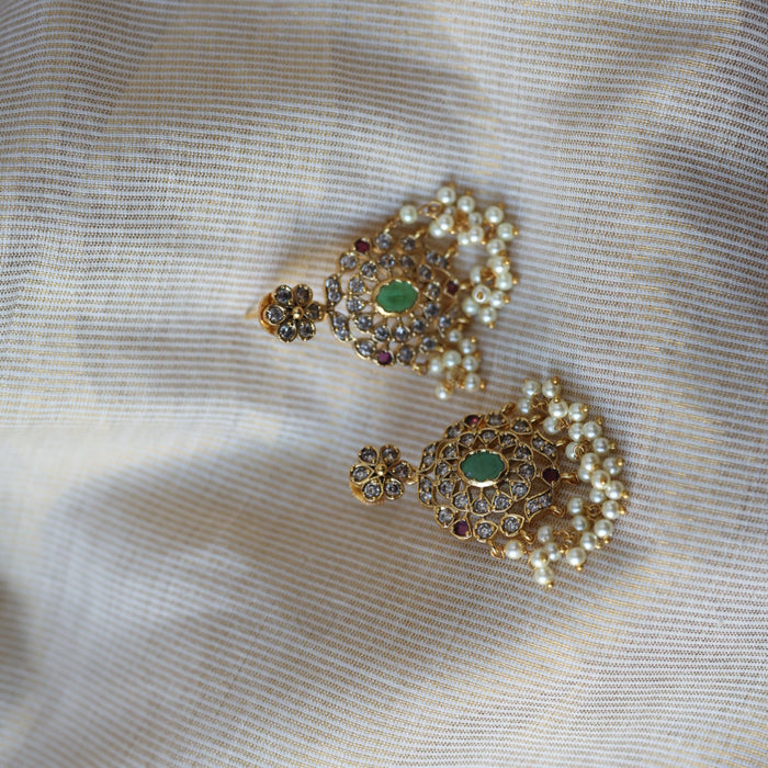 Antique choker necklace with earrings ( MEDIUM SIZE ) CCB17302