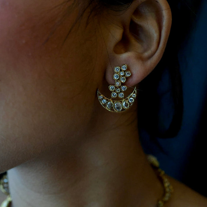 Antique simple short necklace and earrings TTS4345