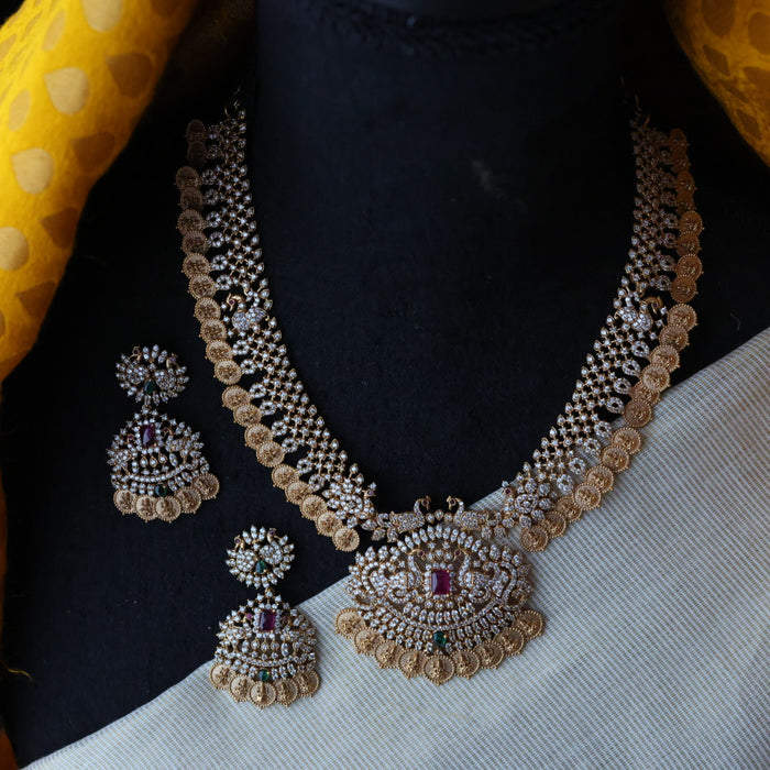 Antique short necklace with earrings S1B102