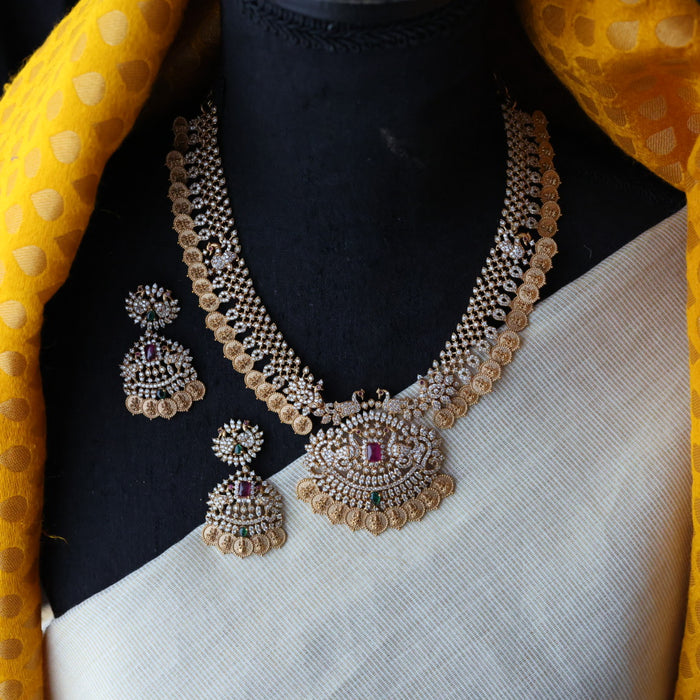 Antique short necklace with earrings S1B102