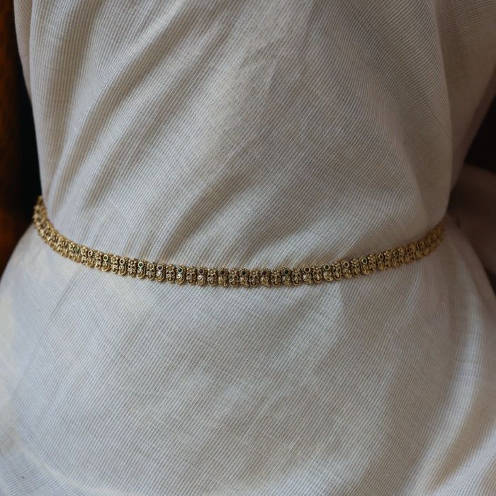 Antique multi stone simple waistchain AW3292