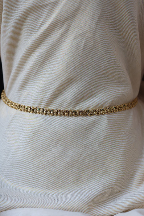 Antique multi stone simple waistchain AW3292