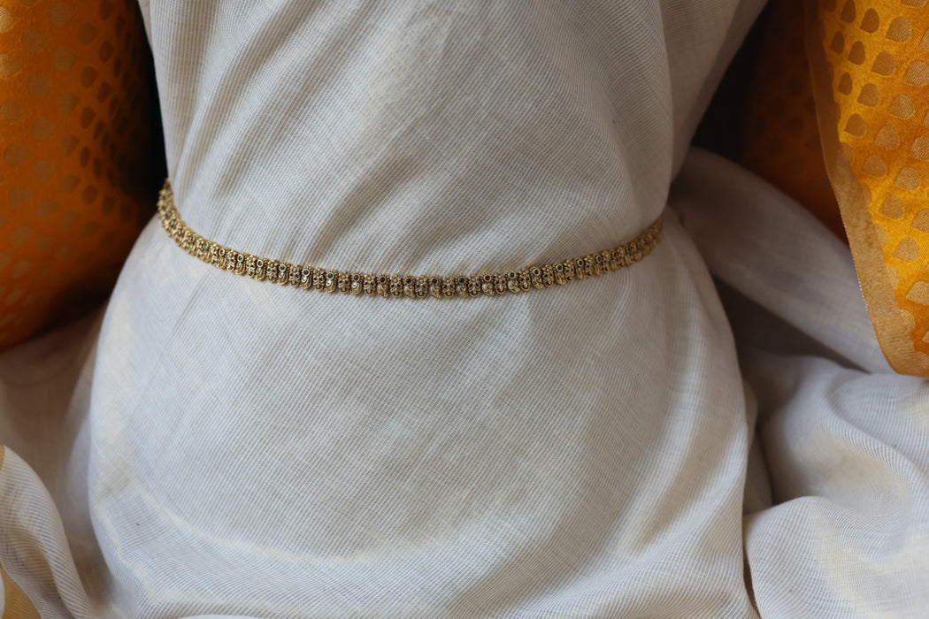 Antique multi stone simple waistchain AW3292