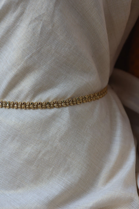 Antique multi stone simple waistchain AW3292