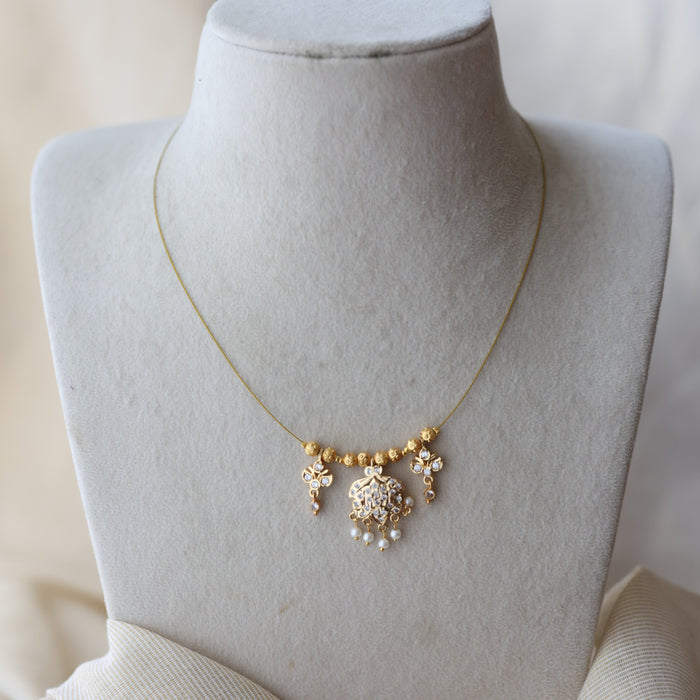 Heritage gold plated invisible nacklace IN723