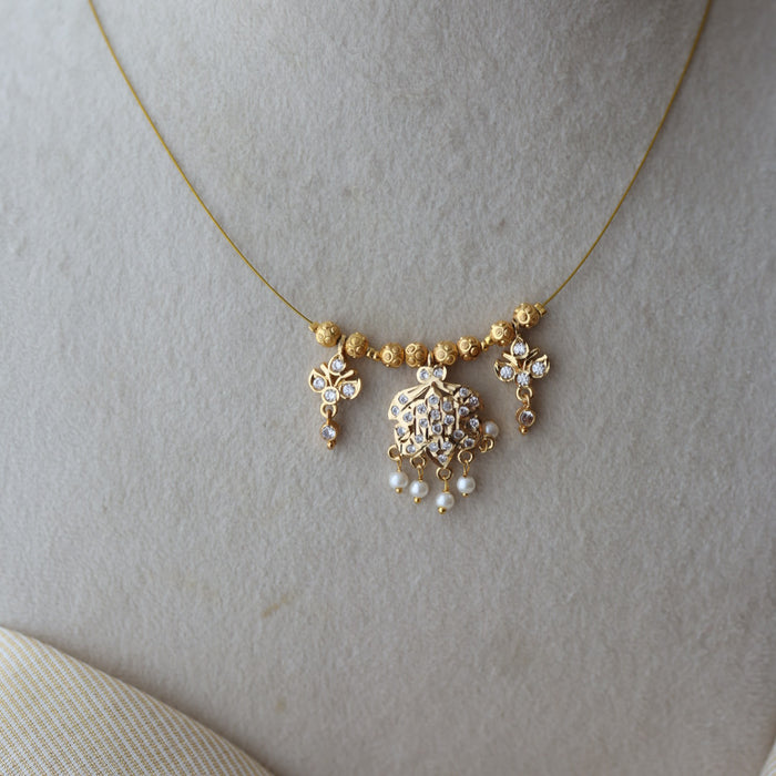 Heritage gold plated invisible nacklace IN723
