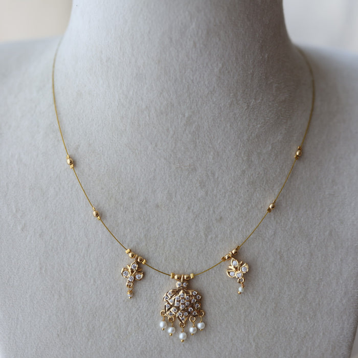 Heritage gold plated invisible nacklace IN7799