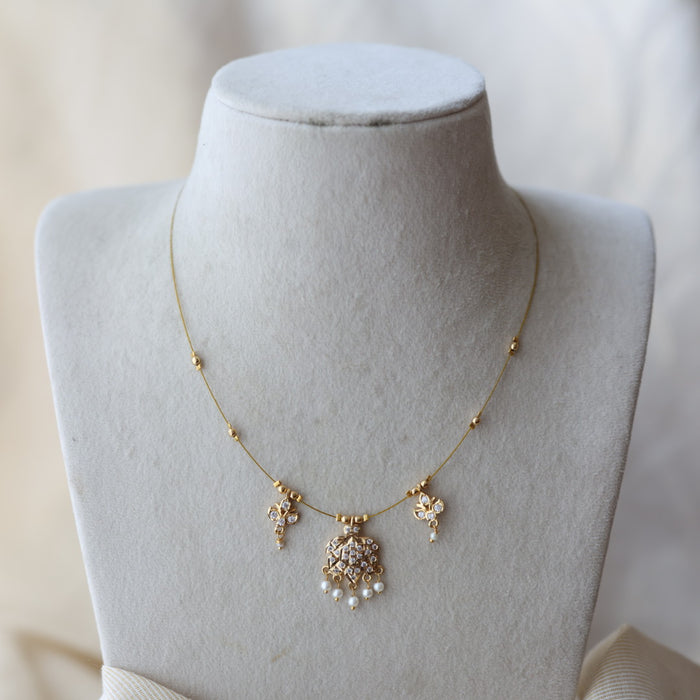 Heritage gold plated invisible nacklace IN7799