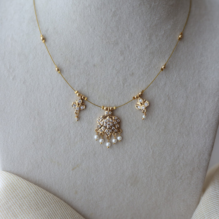Heritage gold plated invisible nacklace IN7799