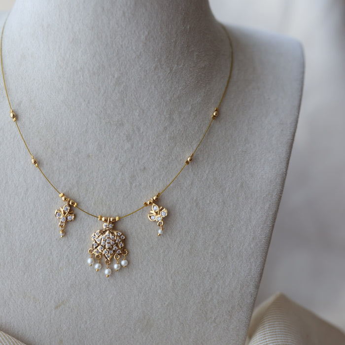 Heritage gold plated invisible nacklace IN7799