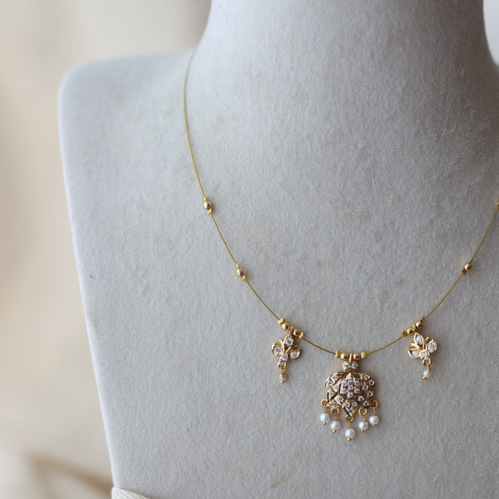 Heritage gold plated invisible nacklace IN7799