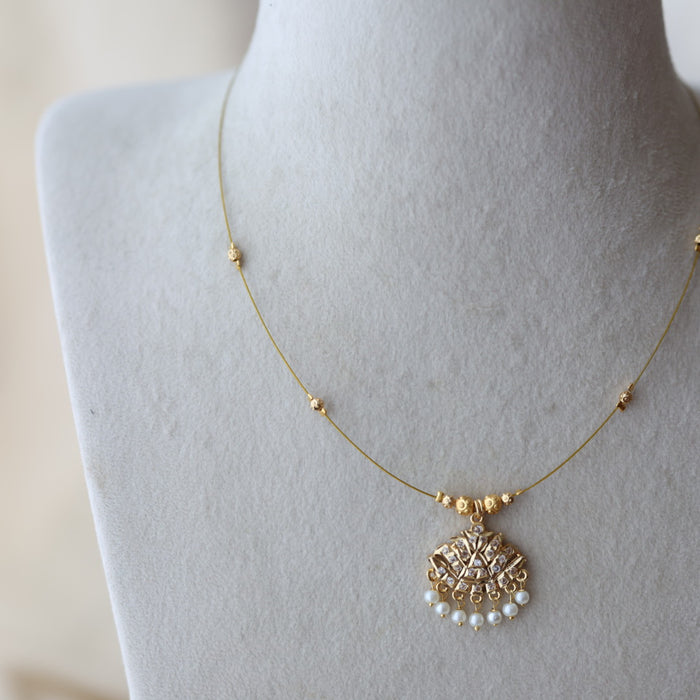 Heritage gold plated invisible nacklace IN7999