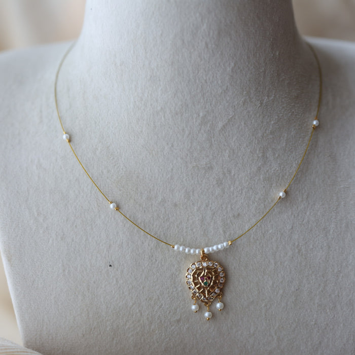 Heritage gold plated invisible nacklace IN688