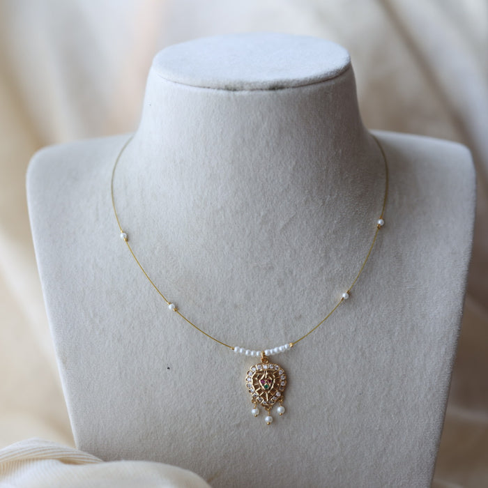 Heritage gold plated invisible nacklace IN688