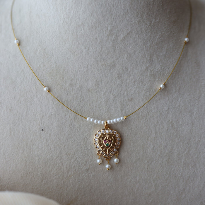 Heritage gold plated invisible nacklace IN688