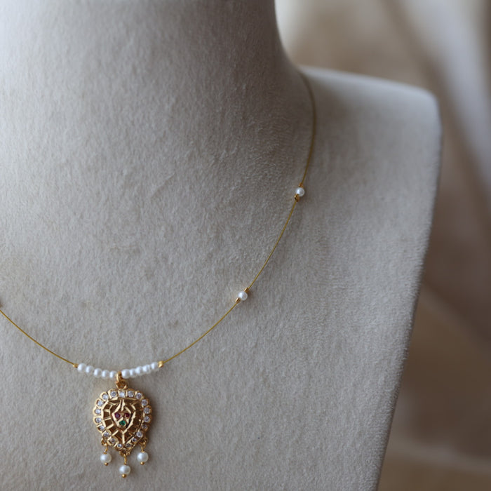Heritage gold plated invisible nacklace IN688