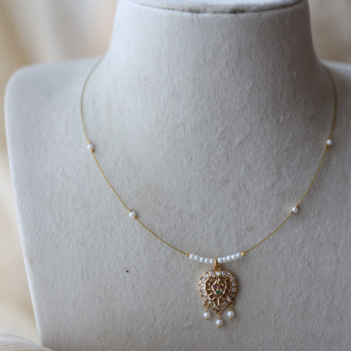 Heritage gold plated invisible nacklace IN688