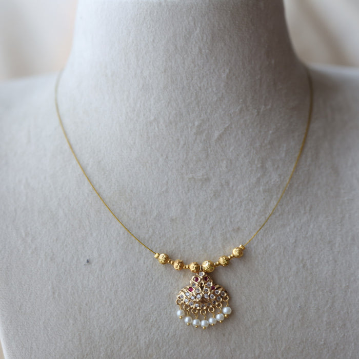 Heritage gold plated invisible nacklace IN7899