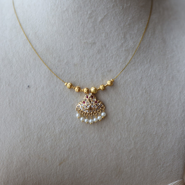 Heritage gold plated invisible nacklace IN7899