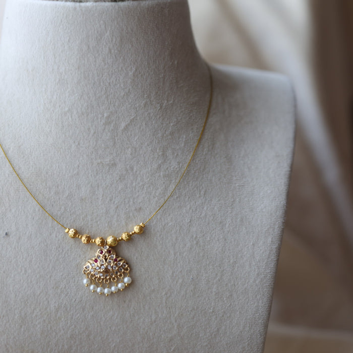 Heritage gold plated invisible nacklace IN7899