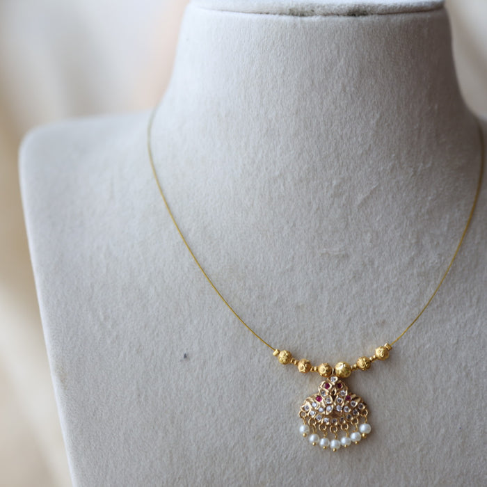 Heritage gold plated invisible nacklace IN7899