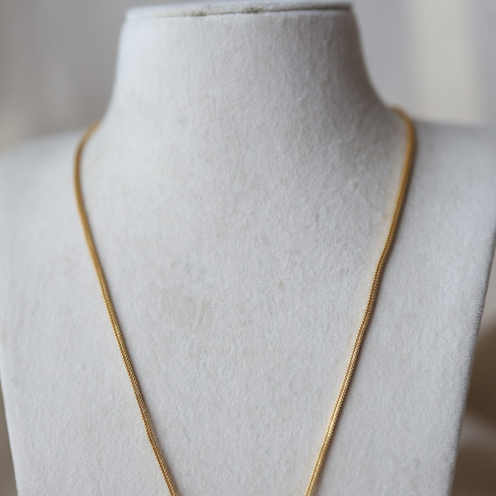 Heritage gold plated white stone padakam long necklace necklace HP300
