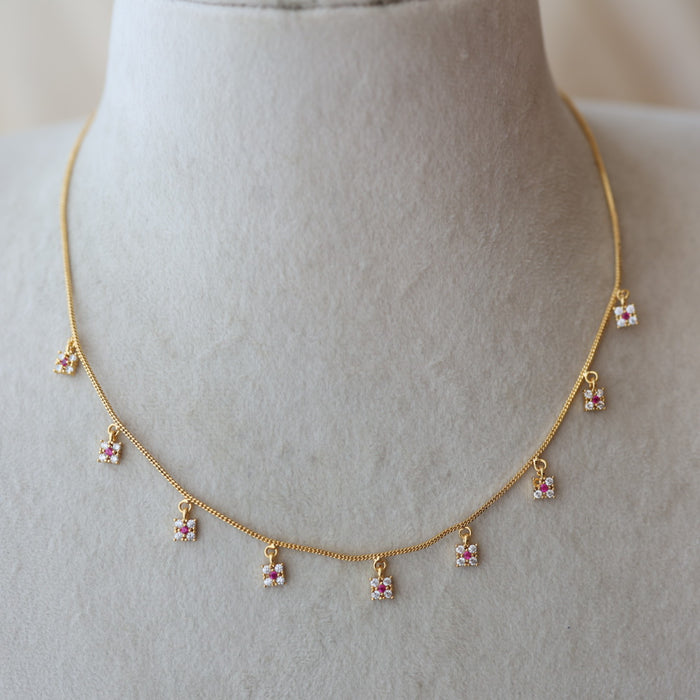 Heritage gold plated short necklace H2511