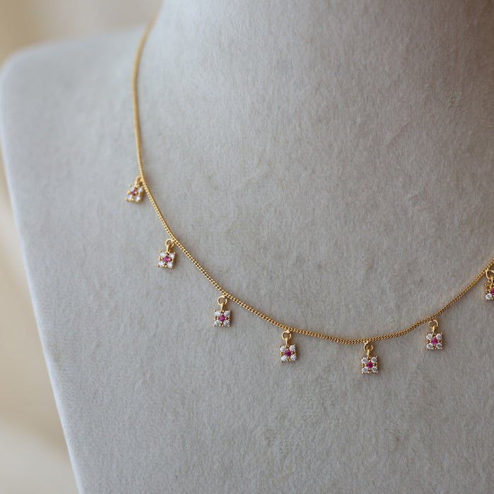 Heritage gold plated short necklace H2511