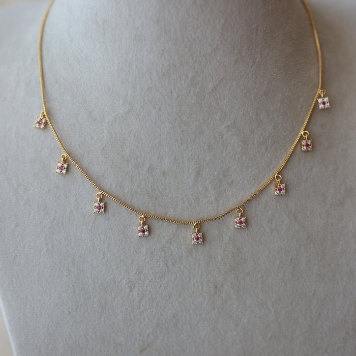 Heritage gold plated short necklace H2511