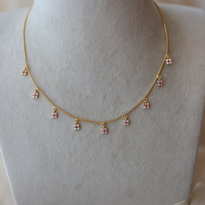 Heritage gold plated short necklace H2511