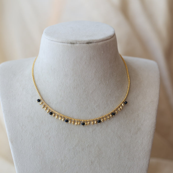 Heritage gold plated short necklace H6889