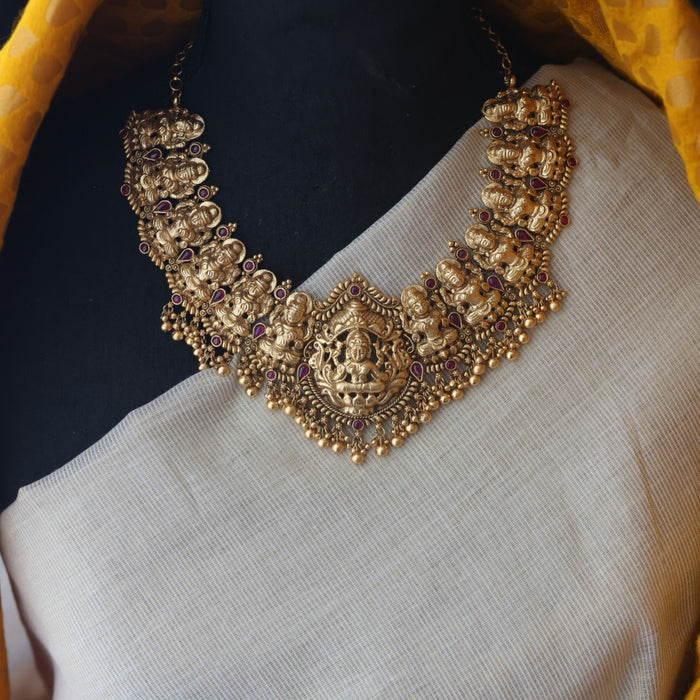 Antique short necklace with earrings SS11030