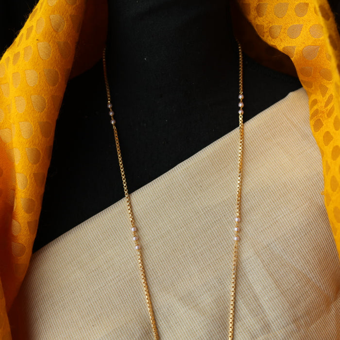 Heritage gold plated padakam necklace with earrings HP695