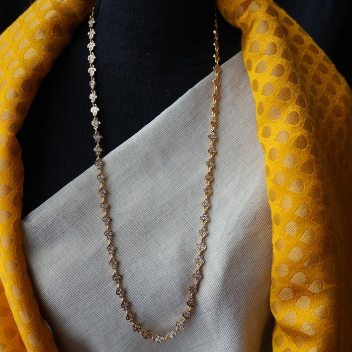 Heritage gold and plated white stone waistchain  HW32411