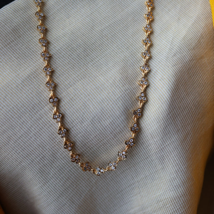 Heritage gold and plated white stone waistchain  HW32411