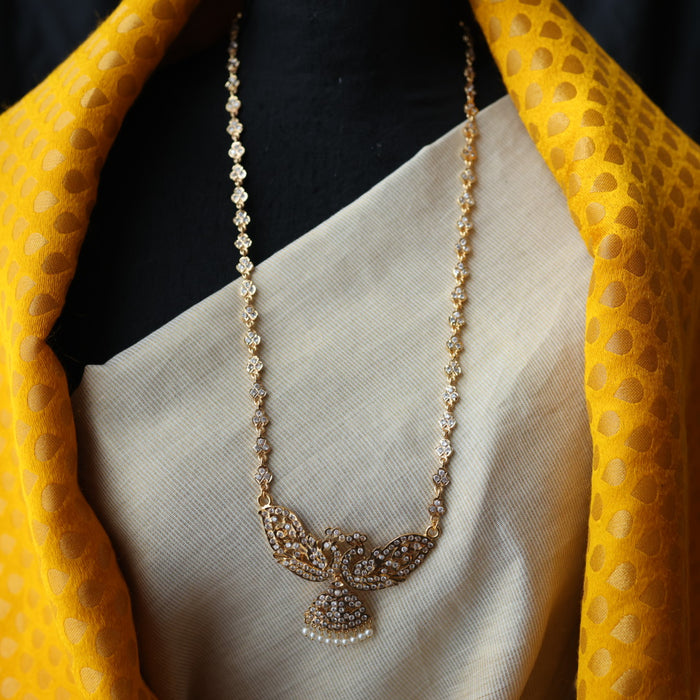 Heritage gold plated gold padakam long necklace HP300