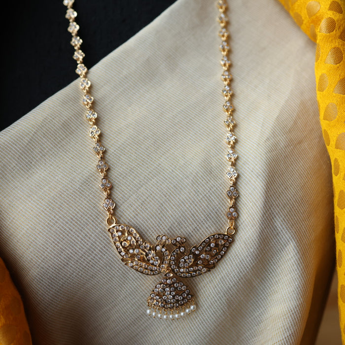 Heritage gold plated gold padakam long necklace HP300