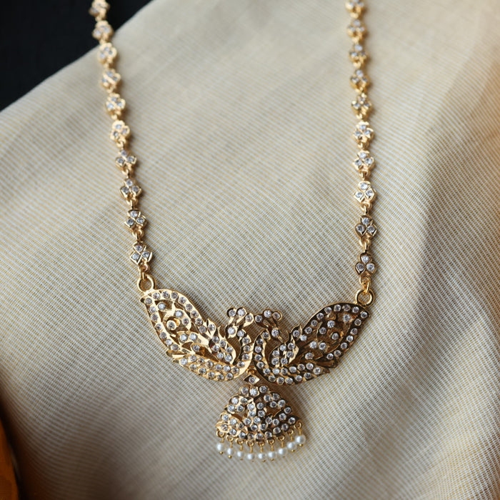 Heritage gold plated gold padakam long necklace HP300