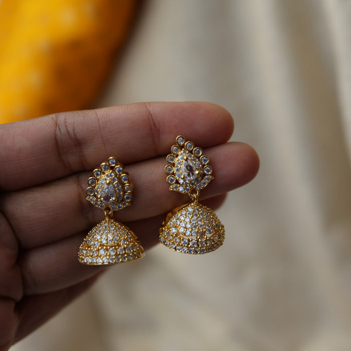 Heritage gold plated padakam necklace with earrings HP6702