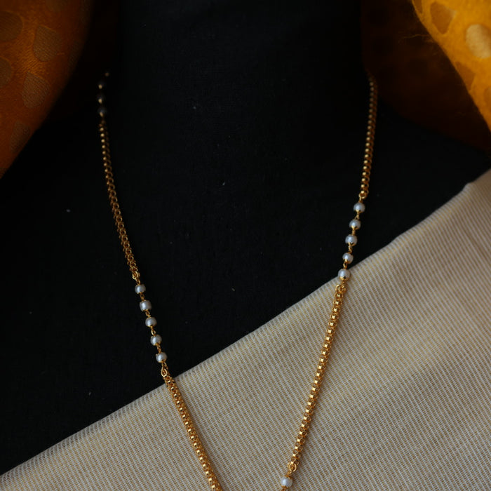 Heritage gold plated padakam necklace set HP699