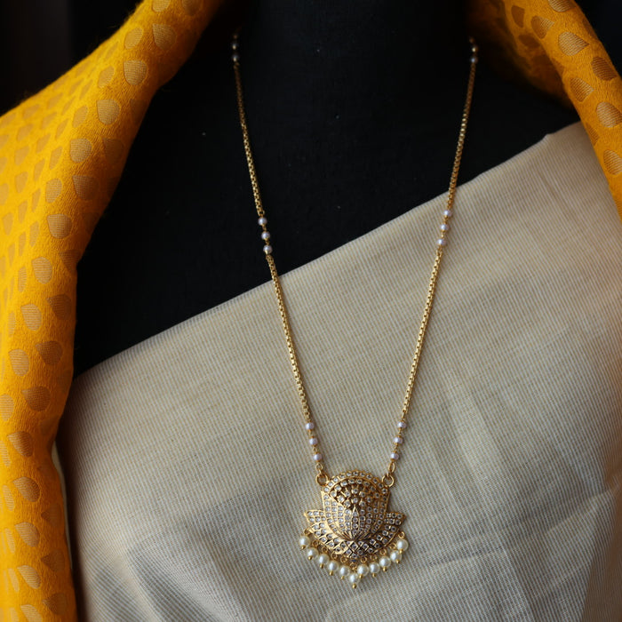 Heritage gold plated padakam necklace HP6707