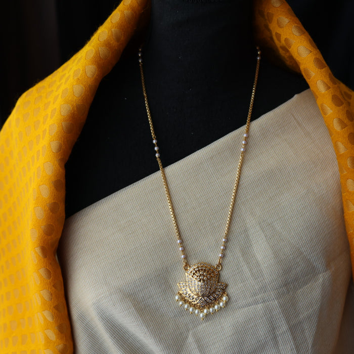 Heritage gold plated padakam necklace HP6707