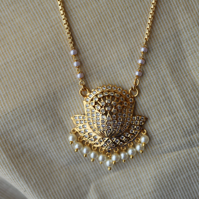 Heritage gold plated padakam necklace HP6707